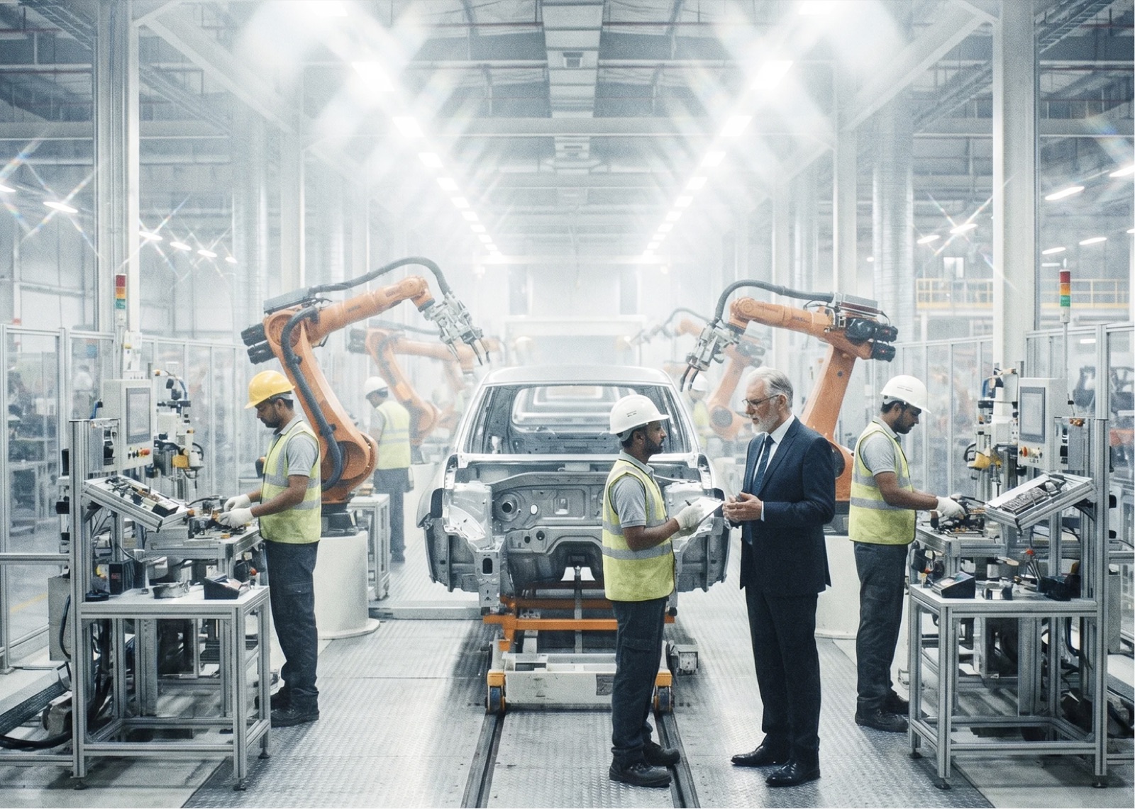 Industry partner car-manufacturing line