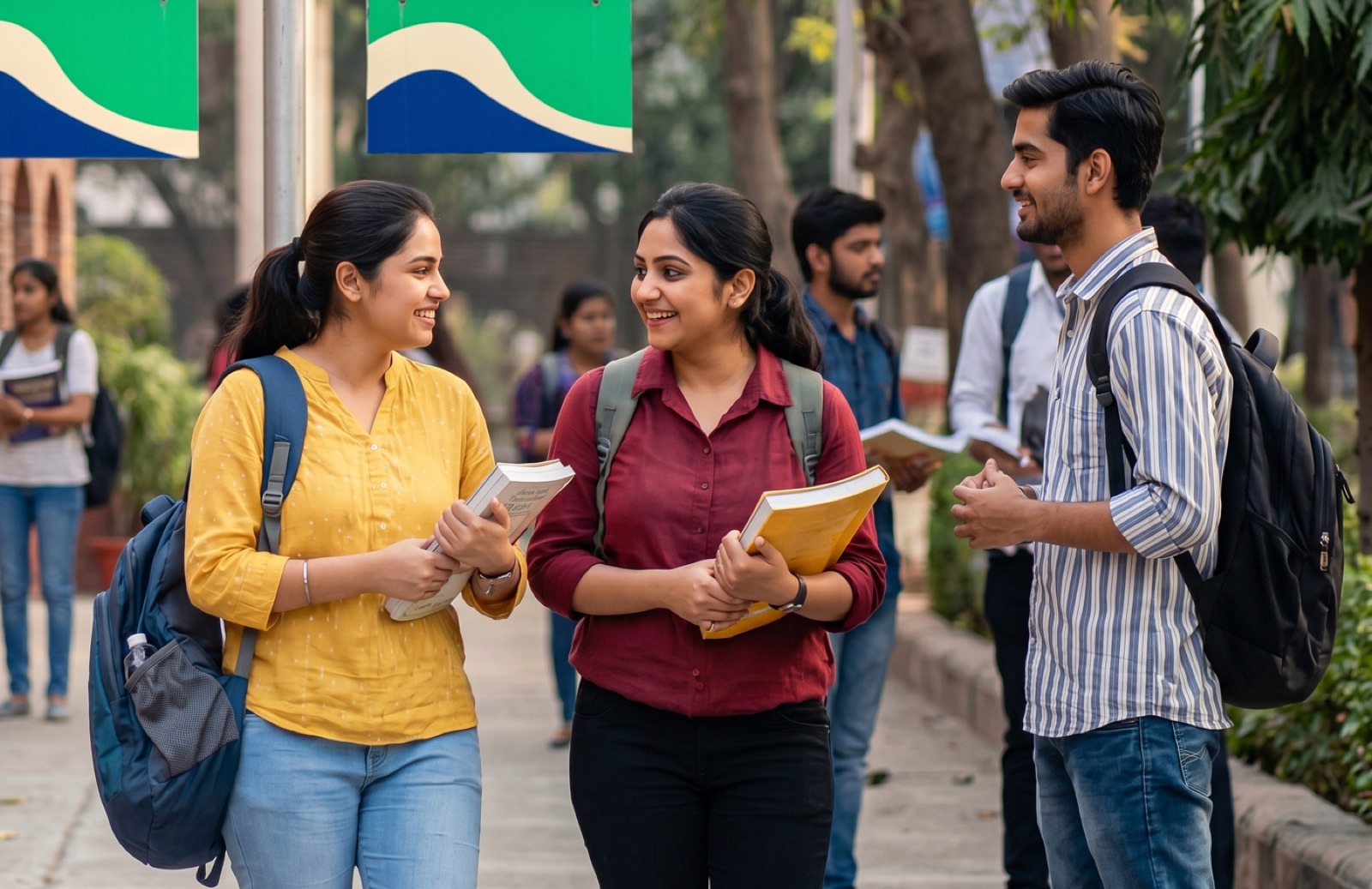 Orchid students walking on campus